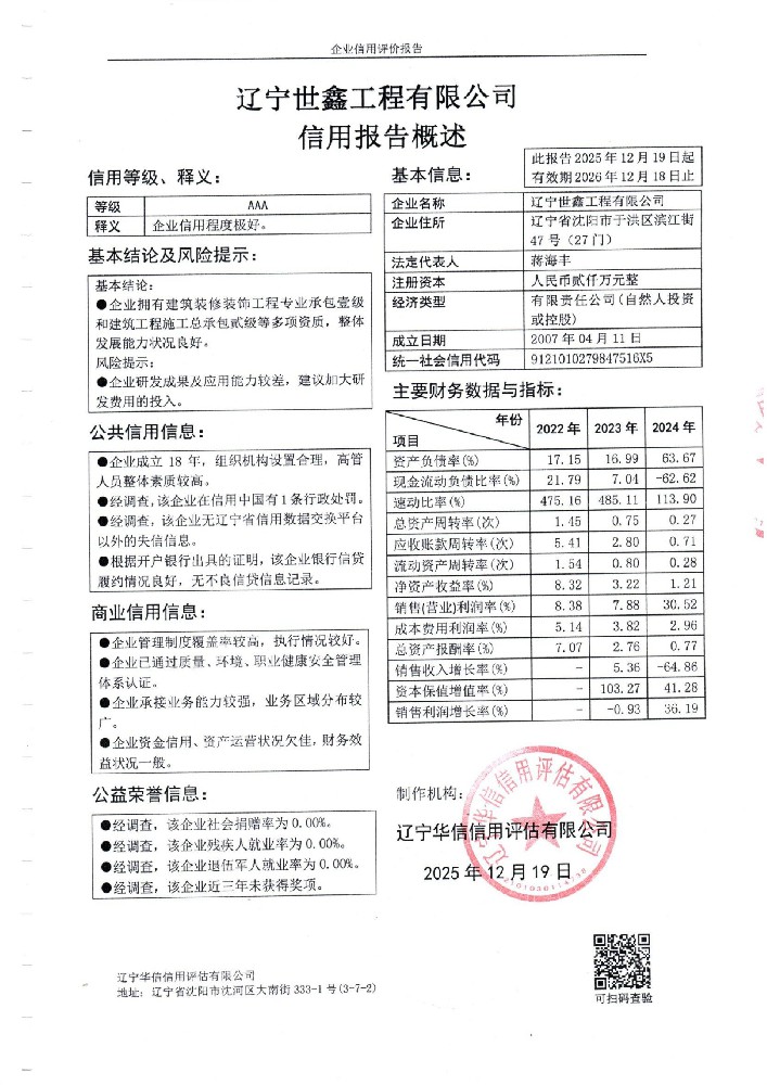 信用报告